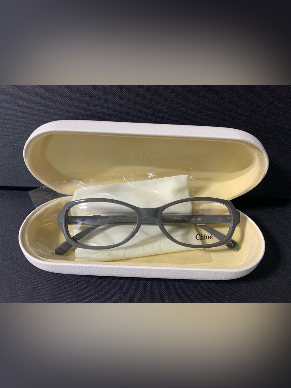 New Authentic Chloe Optical Eyeglasses CL1173 Gray Olive Green 51-15-135